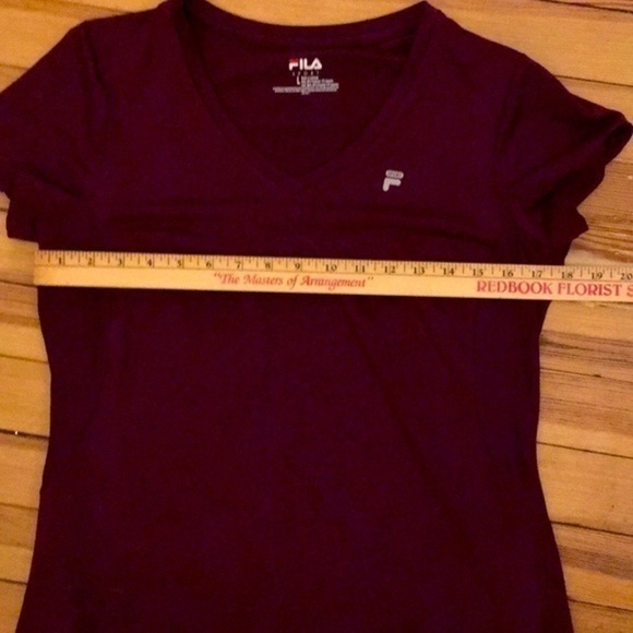 FILA Sport burgundy T- shirt - Picture 6 of 7